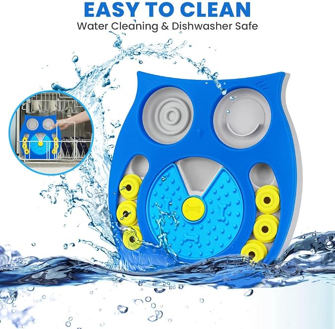 Joansan Dog Puzzle Toy, Enrichment Toy Treat Dispenser for IQ Stimulation | Lick-mat, Food Reward Puzzle Game Keeps Dogs Busy, Mental Stimulation to Reduce Anxiety for Puppies Dogs Cats - Image 4