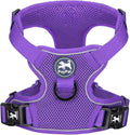 PoyPet Mesh Dog Harness, Reflective Breathable Puppy Vest for Small Dogs | Lightweight, Soft Air Mesh, Back D-ring, Adjustable, Comfortable, Double Padded, No Choke, for Daily Walking, S, Purple by PoyPet