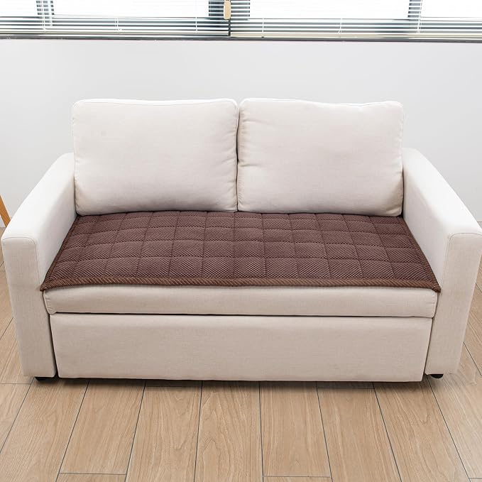 Pet Couch Covers,Couch Cover for Dogs Washable,Anti Slip Dog Sofa Covers Couch Protector Sofa Mat,Seat Cover,Dog Mat,Pet Pad for Furniture 1 Piece (Brown, 21''x55''/Rectangular) - Image 8