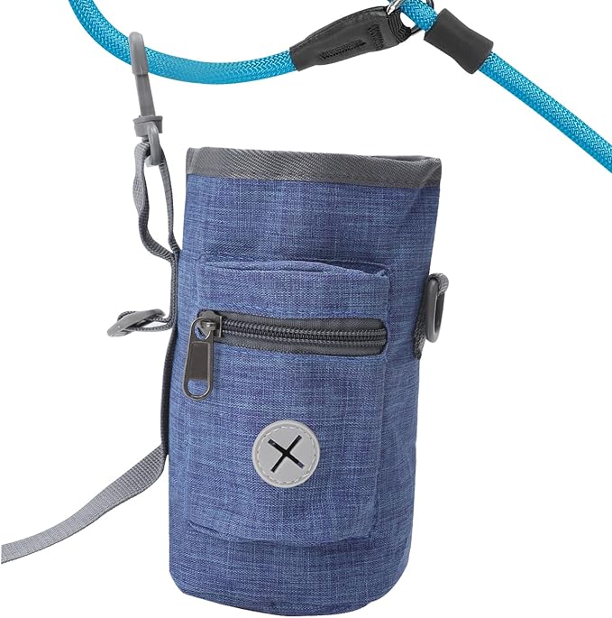 Dog Poop Bag Holder for Walking with Waste Bag Dispenser | Portable Wearable, Clip Easy-Attach to Leash/Harness/Waist, Storing Used Doggie Waste Bags Without Spills by Zebrabox