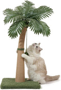 Palm Tree Cat Scratching Post, 36'' Cat Scratcher Post with Natural Sisal Rope, 3 Interactive Balls and Curved Design Scratching Posts for Indoor Cats Adults and Kittens, Multi-Combinable (Style B) by Unknown