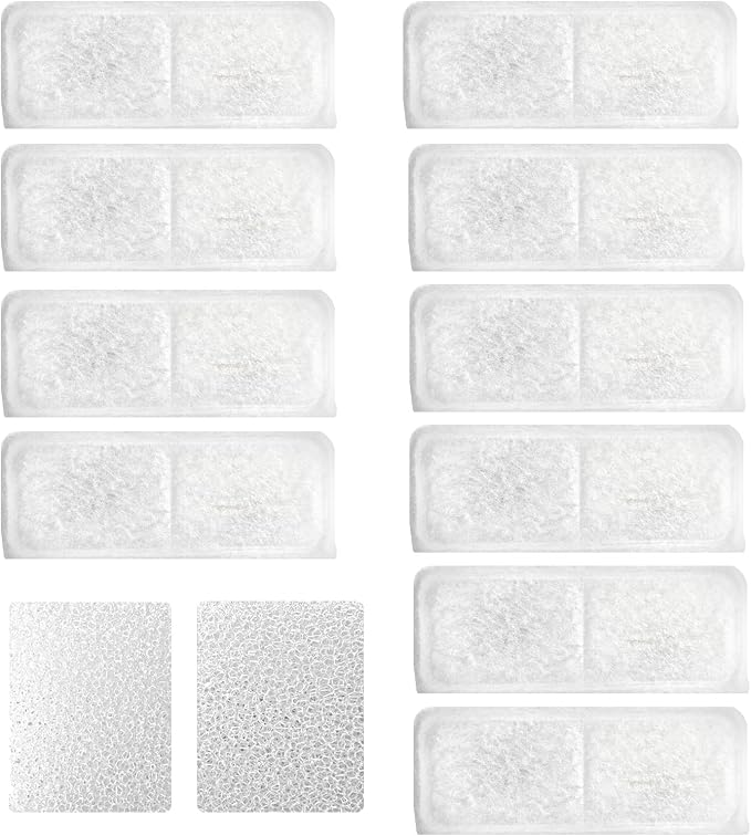 Hicuper Replacement Filter for 108oz/3.2L Cat Fountain (Model:PET-HS001-US) | 10 Filters + 2 Sponges,Maching 108oz/3.2L Cat Water Fountain,6 Month Set - Image 4