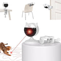 Potaroma Smart Sensor Cat Laser Toys Interactive, Motion Activated Truly Random Trjajectory, Clamp Design, Automatic Chargeable Kitten Toy Indoor Exercise, Cream White | Motion Activated Truly Random Trjajectory, Clamp Design, Automatic Chargeable Kitt... by Potaroma