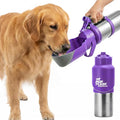 PupFlask Pro Portable Insulated Dog Water Bottle, Stainless Steel Bowl | 30 or 50 oz Leak-Proof Thermos Dispenser Keeps Water Cold 24+ Hours, Built-In Flip Cup for Walking, Hiking and Travel by TuffPupper
