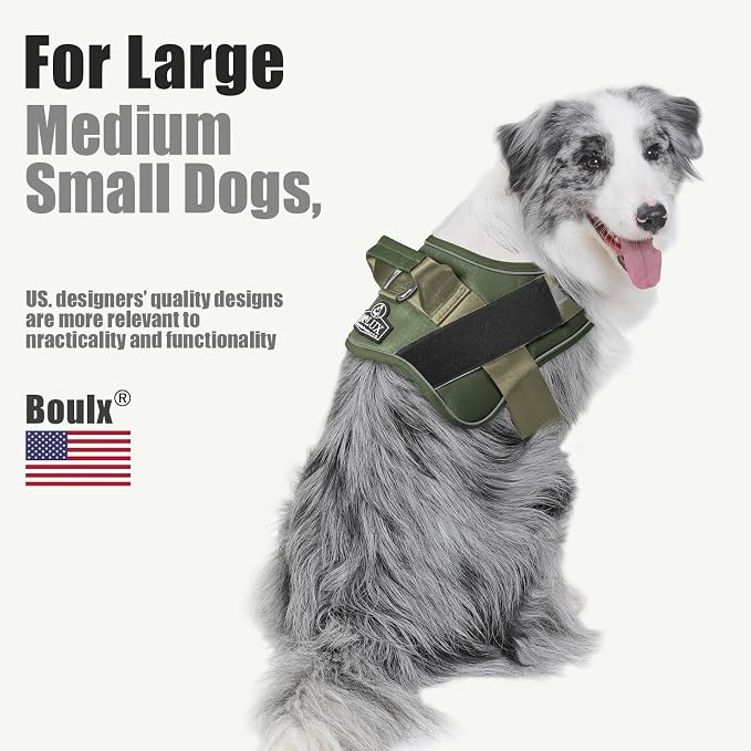 Dog Harness, No-Pull Reflective Dog Vest, Breathable Adjustable Pet Harness with Handle for Outdoor Walking - No More Pulling, Tugging or Choking - Image 5