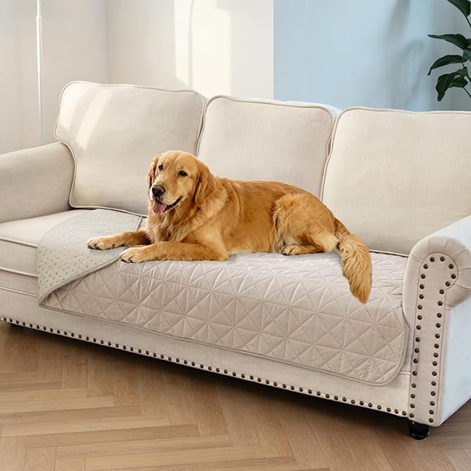 Ameritex Sofa Cover Waterproof for Seats Couch Cover for Dogs Pet Couch Cover Velvet for Chair Loveseat Sofa Machine Washable by Ameritex