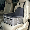 Pet Dog Booster Seat, Upgrading the Framed wall to Prevent Collapse，Breathable and Foldable Pet Car Basket，Removable andWashable pet car seat (Plush Gray) by Unknown