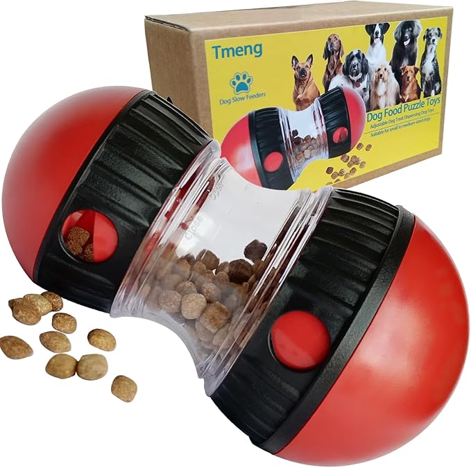 Dog Food Puzzle Toys, Adjustable Dog Treat Dispensing Dogs Toys, Interactive Chase Slow Feeder for Boredom and Stimulating, IQ Training for Medium/Large Dogs by Unknown