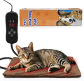 NAMOTEK Pet Heating Pad Adjustable Temperature with Timer, Waterproof Heated Mat with Chew Resistant Cord, Auto Power-Off Electric Indoor Pet Heat Pad for Dogs and Cats by NAMOTEK