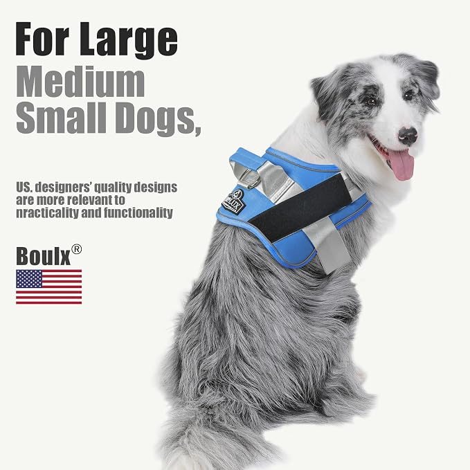 Dog Harness, No-Pull Reflective Dog Vest, Breathable Adjustable Pet Harness with Handle for Outdoor Walking - No More Pulling, Tugging or Choking - Image 5