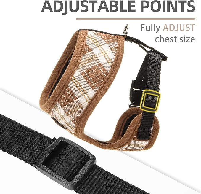 PUPTECK Small Dog Harness and Leash Set No Pull for XS XXS Sized Dogs Puppy | Escape Proof No Choke Pet Cat Adjustable Soft Padded Walking Vest - Image 3