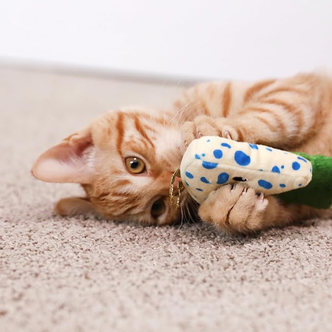 Quirky Kitty Wine & Cheese Catnip Plush Cat Toy, Pack of 2 - Image 5