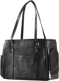 Fashion Dog Carrier Purse, Premium Leather Cat Carrier Bag, Airline Approved Soft Sided Pet Travel Tote Bag with Pockets Black by Unknown