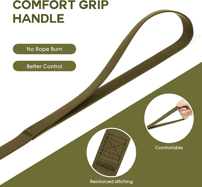 Wolfone Waterproof Dog Leash 40FT Long Line Recall Training Lead | Outdoor Dog Leash: Waterproof PVC coated training rope with easy clean design great for recall, swimming and adventures - Image 6