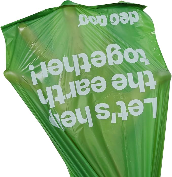 Deo Doo Dog Poop Bags with Handles, 240 Count Large Size, Extra Thick and Leak Proof Refill Rolls for Doggie Waste, Easy Tie and Cleanup, Unscented - Image 8