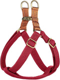 Step in Dog Harnes for Medium Dogs, Red, M, Chest 19-28" | Freedom Nylon Dog Halter Vests with Metal Buckles, Easy On and Off, Adjustable Straps, Escape-Proof, Easy Walking Training by Didog