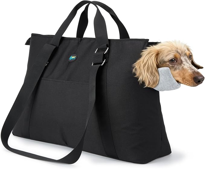 Ownpets Large Pet Carrier for Dogs Cats, 18-20lbs, Hands-Free Purse Bag | extra large, storage pockets, travel vet shopping, medium pets by Ownpets