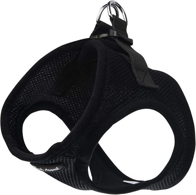 Bark Appeal Black Step-in Dog Harness for Extra Large to 2X-Large Sized Pets – Updated Sizing, Re-Measuring is Essential – Soft Vest Harness – Anti-Choke with Adjustable Strap & Heavy Duty Clip – XXL by BarkAppeal