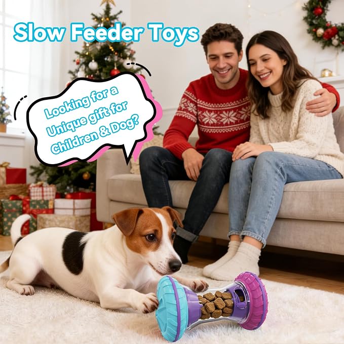 MateeyLife Interactive Dog Puzzle Toy for Small Medium Large Dogs | Adjustable Treat Dispensing Slow Feeder, Interactive Dog Toys Roller, Boredom Relief Enrichment Toys to Keep Them Busy - Image 7