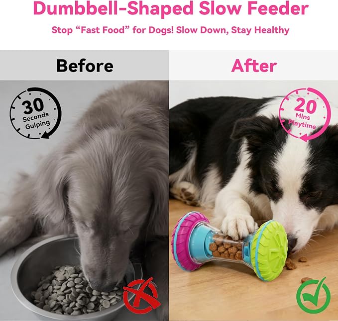 MateeyLife Interactive Dog Puzzle Toy for Small Medium Large Dogs | Adjustable Treat Dispensing Slow Feeder, Interactive Dog Toys Roller, Boredom Relief Enrichment Toys to Keep Them Busy - Image 3