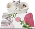 Cat Litter Mat Litter Trapping Mat, 24"x15" Waterproof Urine Proof Litter Box Mat Catcher Mat Non-Slip Washable for Kitty Kitten, Pink by Unknown