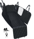 PETICON Dog Car Seat Cover for Back Seat, Waterproof Dog Hammock for Pets | Zippered Design Allows Passenger Seat Access, Mesh Window for Pet View, 600D Oxford, Prevents Scratches, Hair, Mud, and Dirt by PETICON