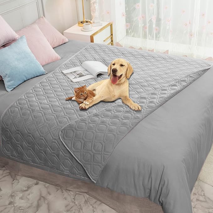 Ameritex Waterproof Blanket Reversible Dog Bed Cover Pet Blanket for Furniture Bed Couch Sofa - Image 7