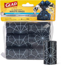 Glad for Pets Extra Large Scented Dog Poop Bags, Fresh Scent, 90 Count | Heavy-duty, tear-resistant bags with easy-tie handles for walking, camping, and travel by GladTrashFoodStorage