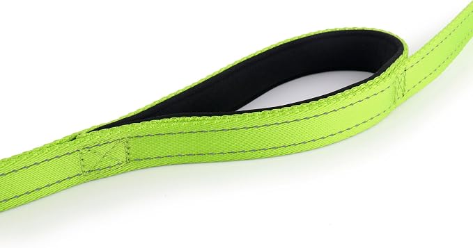 Dog Leash 6ft Long,Traffic Padded Two Handle,Heavy Duty,Reflective Double Handles Lead for Control Safety Training,Leashes for Large Dogs or Medium Dogs,Dual Handles Leads(Green) - Image 7