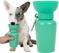 Springer Flip Dog Water Bottle | Portable Drinking Feeder with Foldable Food-Grade Silicone Bowl | One-Hand Squeeze & Leak-Proof | BPA-Free 20oz | Walking, Hiking & Camping | Puppy Essentials by Springland