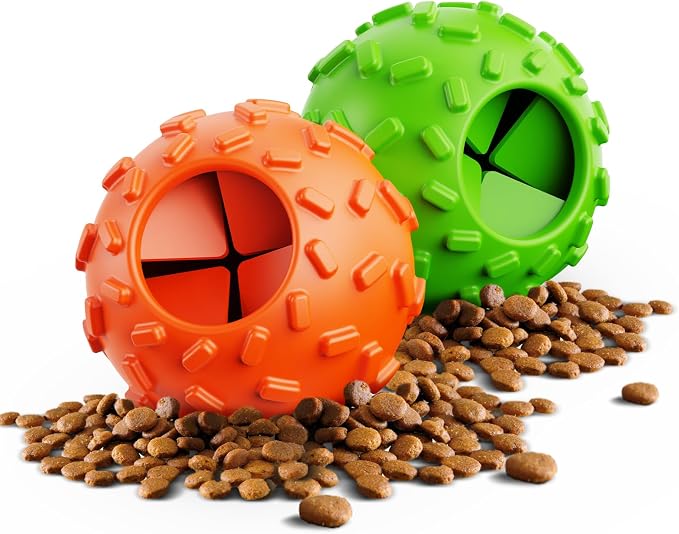 Dog Puzzle Toy 2 Pack – Cognitive Dog Treat Toy,Interactive Dog Toys for Treat Dispensing, Slow Feeder for Mental Stimulation & Anxiety Relief, Puppy Training Toy, Natural Rubber - Image 9