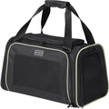 PETSFIT Pet Carrier Airline Approved with Extendable Mat, Dog Carriers for Small Dogs, TSA Approved Pet Carrier, Puppy Carrier for Small and Medium Cats Under 12 Lbs, Black | Airline Approved, Extendable Mat, TSA Approved, For Dogs & Cats Under 12 Lbs by Petsfit