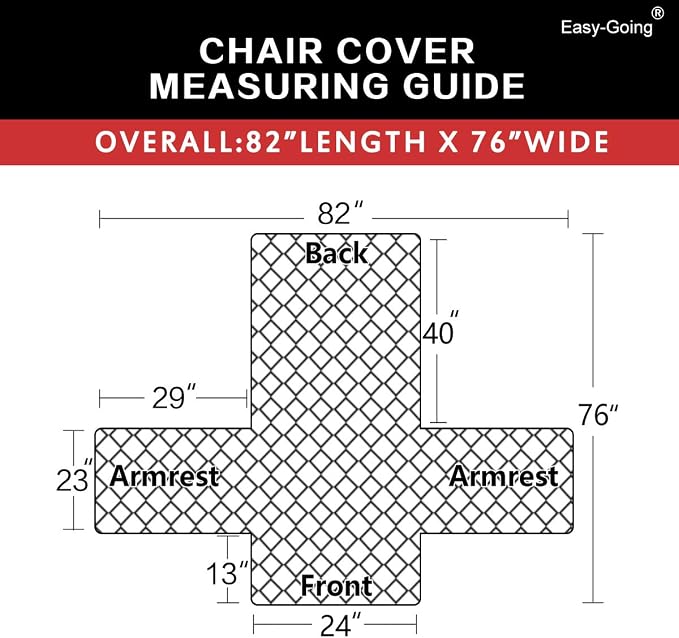 Easy-Going Reversible Couch Cover, Small Chair, Black/Beige | Machine Washable Slipcover For Dogs, Water Resistant Furniture Mat For Living Room, Non-Slip Sofa Cover, Pet Friendly - Image 6