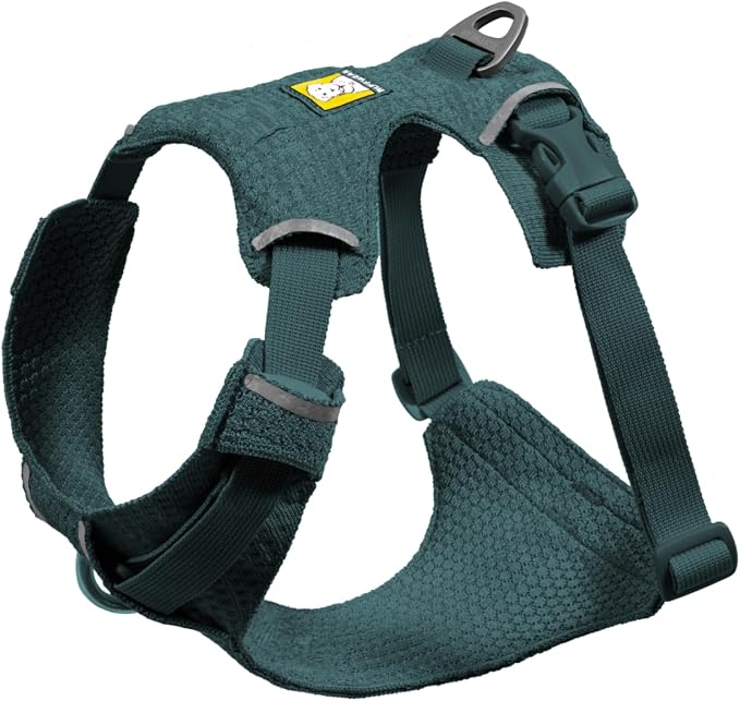 Ruffwear, Front Range Flex Dog Harness, Engineered Knit Construction for Ultimate Fit and Mobility, Lightweight Flexible Everyday Harness with Dual Leash Clips, Deep Teal, XX-Small by RuffwearInc