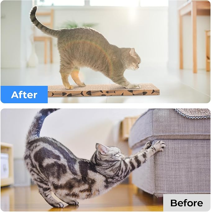 Mini Cat Scratching Board Small Cat Scratcher Cardboard Cat Scratchers for Indoor Cat Cardboard Scratcher(2pcs) - Image 7