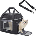 Top-Expandable Pet Carrier: NOBLE DUCK Airline Approved Pet Travel Bag for Cats/Dogs Up to 20 Lbs | Soft-Sided, Multi-Sided Breathable with Anti-Escape Zipper & Privacy Curtain to Reduce Stress by NOBLE+DUCK