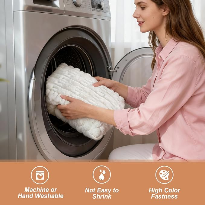 Waterproof Dog Couch Cover, Non Slip Pet Sofa Protector, Thick Fuzzy Couch Cover for Dogs, Machine Washable Furniture Protector, Scratch Resistant Pet Couch Mat(White, 28" x 71"/70 x 180cm) - Image 7