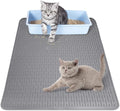 Cat Litter Mat 30" x 21" Waterproof Rubber Litter Box Mat Non-Slip & Soft Litter Trapping Mat Easy to Clean Kitty Litter Mat for Indoor Floor (Medium) by Apatal