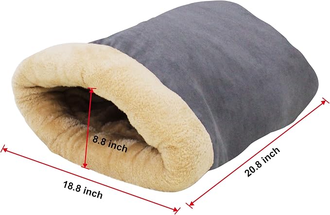 4 in 1 Self Warming Burrow Cat Bed Hideway Sleeping Cuddle Cave | Keep Warming, Machine Washable, Easy to Clean, Soft & Comfortable, Pet Beds fo Cats & Dogs, Cozy Privacy Nook - Image 4