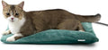 Outdoor Cat Heating Pad, 19.7" x 15.7", 40W, Green | Water-Resistant Bottom, Adjustable Cushion Loft, Auto Temperature Control, Ideal for Adult Cats, Outdoor Cat Houses by petace