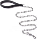 Heavy Duty Dog Chain Leash, 6 ft x 3.0 mm (25-120 lbs) | Padded Handle for Large & Medium Size Dogs by CtopoGo