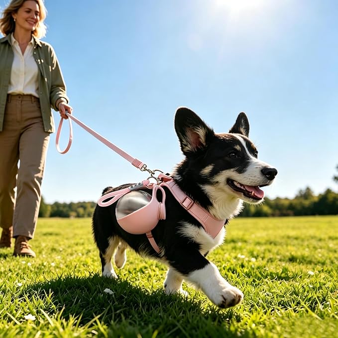 Drain-Back Stainless Steel Portable Dog Water Bottle with Bowl for Walks | 10oz 2-in-1 Leak-proof Pet Water Tumbler, Puppy Water Dispenser Ideal for Small Dogs Travel, Hiking, Park & Beach Trips(Pink) - Image 7