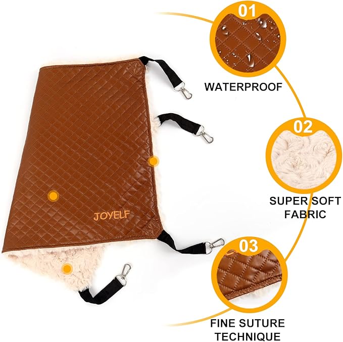 JOYELF Cat Hammock Bed, Medium Reversible Pet Cage Hammock Hanging Soft cat Bed for Kitten Ferret Puppy or Small Pet - Image 4