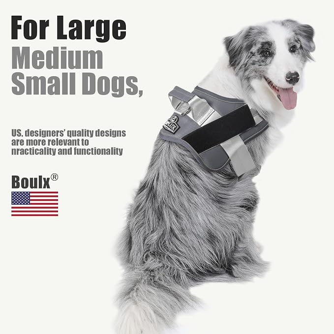 Dog Harness, No-Pull Reflective Dog Vest, Breathable Adjustable Pet Harness with Handle for Outdoor Walking - No More Pulling, Tugging or Choking - Image 5