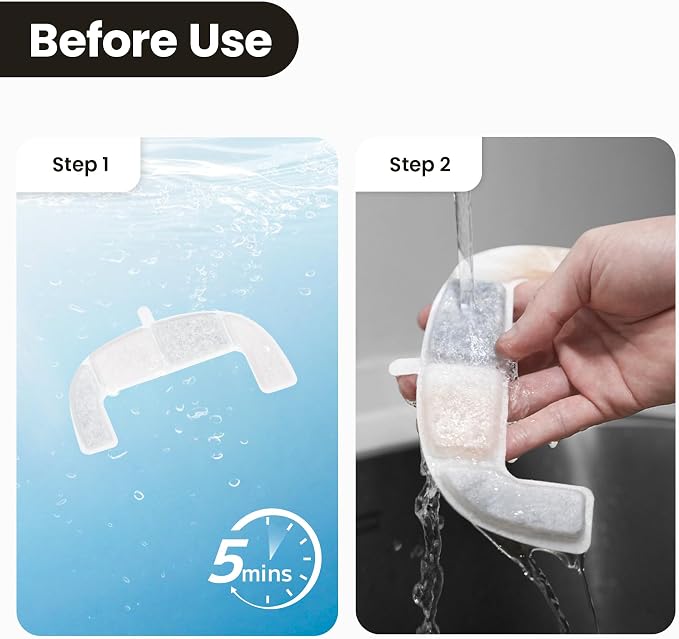 Cheerble Pumpless Pet Water Elfin Fountain E1 Lite Replacement Filter-8-Pack - Image 4