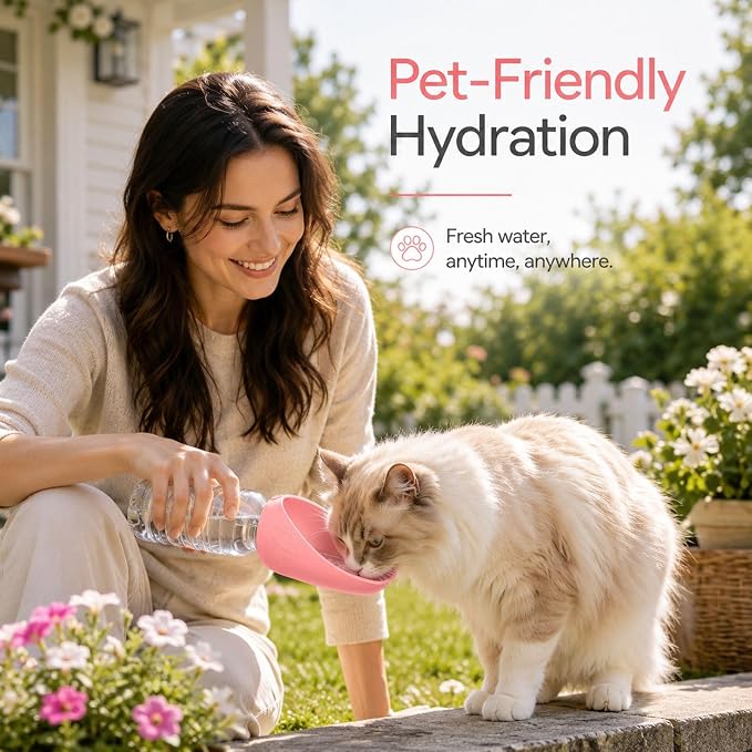 4 PC Water Bottle Attachment for Dogs, Dog Drinking Bottle, Outdoor Pet Water Dispenser for Walking Hiking Travel, Compact Storage Solution for Pet Owners - Image 6
