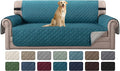 H.VERSAILTEX Reversible Couch Cover Sofa Cover for 3 Cushion Couch Water Resistant Dog Couch Protector Furniture Covers for Pets Non Slip Sofa Couch Cover with Elastic Strap(Sofa, Dark Teal/Beige) by HVERSAILTEX