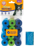 Arm & Hammer Easy-Tear Disposable Dog And Cat Waste Bags With Activated Baking Soda, 180 Dog Poop Bags, 9 x 14 Inches | With Activated Baking Soda, 9 x 14 In by ARMHAMMER