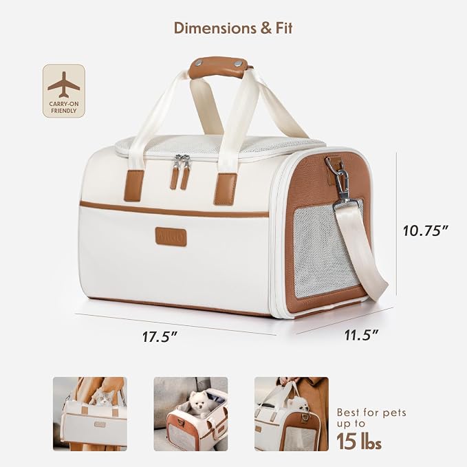 Traveler's Choice Argo Pawsport to Adventure Pet Carrier, Tan - Image 6