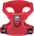 PoyPet Mesh Dog Harness, Reflective Breathable Puppy Vest for Small Dogs | Lightweight, Soft Air Mesh, Back D-ring, Adjustable, Comfortable, Double Padded, No Choke, for Daily Walking, XS, Red by PoyPet